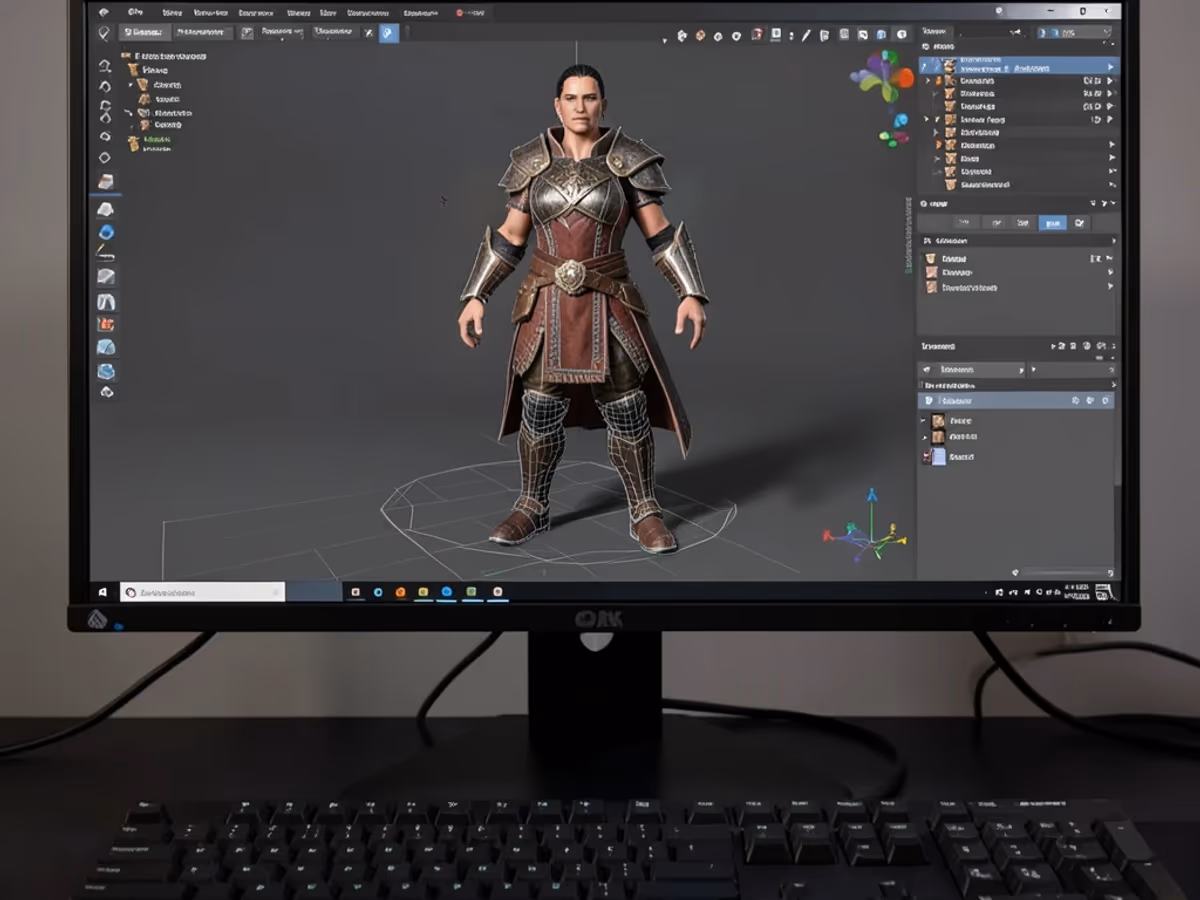 AI Generated 3D Character by Arui.AI