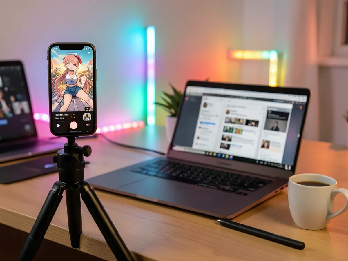 Anime-inspireret social media videoklip med levende cel-shaded karakterer optimeret til vertikale TikTok- og Reels-formater