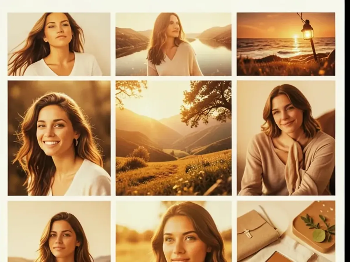 ヴィンテージAIフィルタープリセットで処理された写真、温かみのあるKodak Portra風トーンとリアルなフィルムグレインを2048×2048解像度で再現