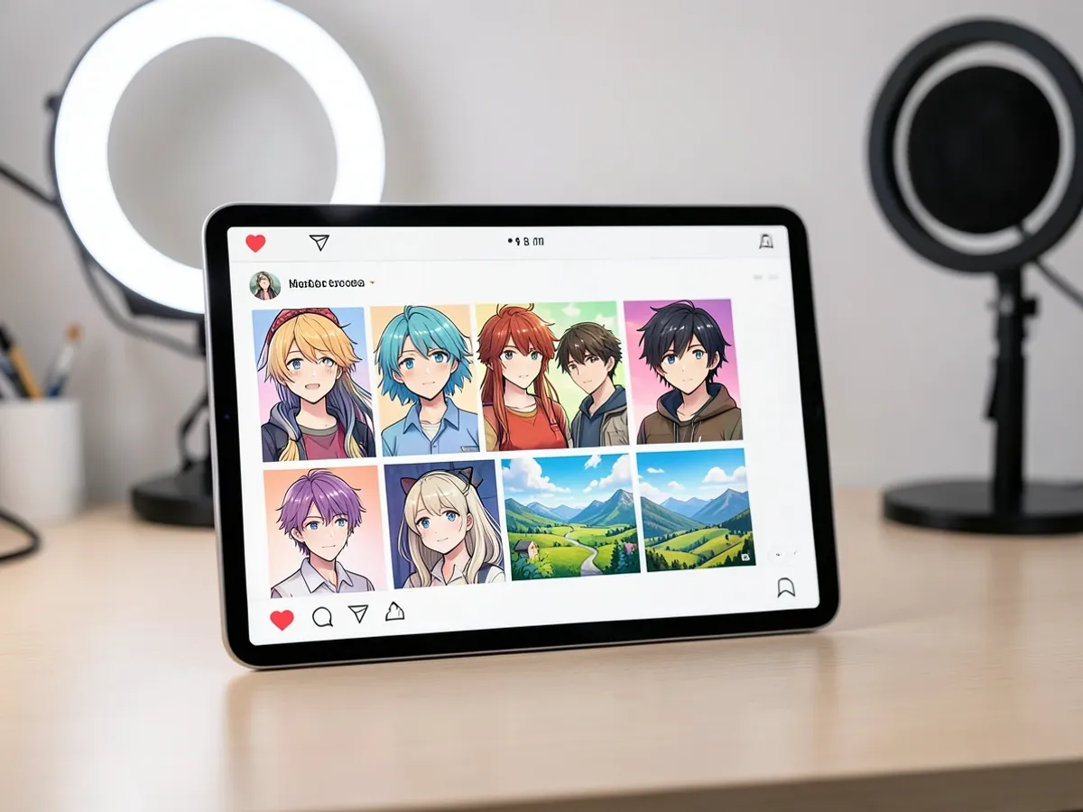 Εικονογράφηση anime που δημιουργήθηκε από AI σε πολλαπλά στυλ τέχνης