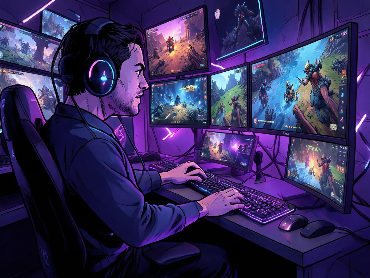 Cartoon avatar for gaming and streaming platforms