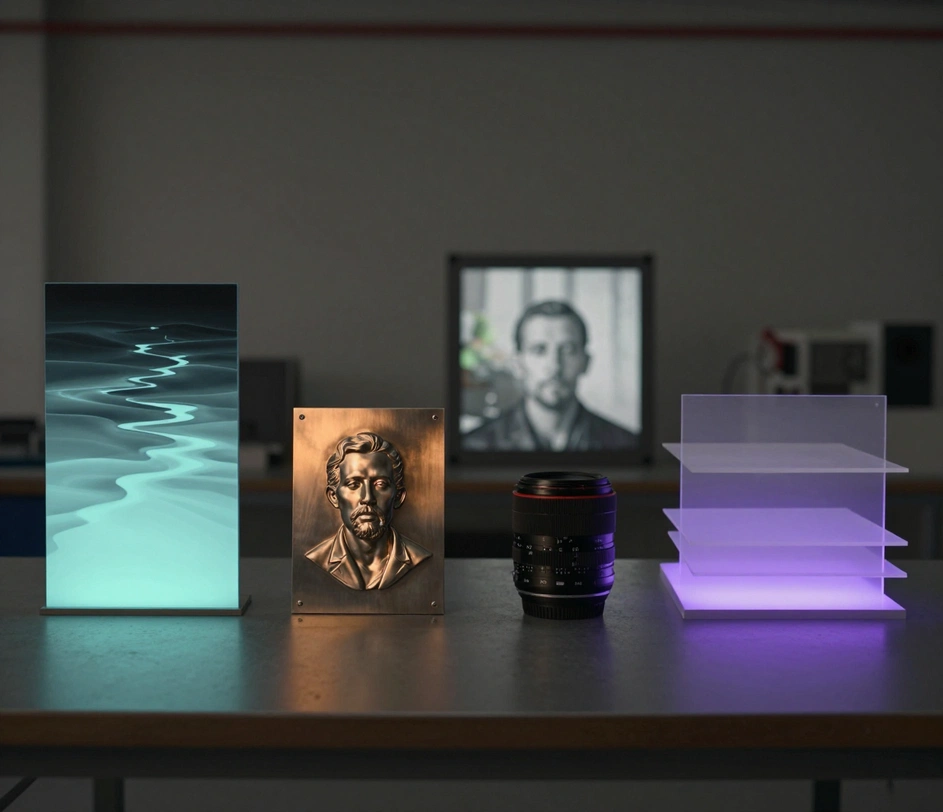 An augmented reality scene where an AI-generated depth map drives occlusion, placing virtual objects correctly behind real-world furniture using per-pixel depth data