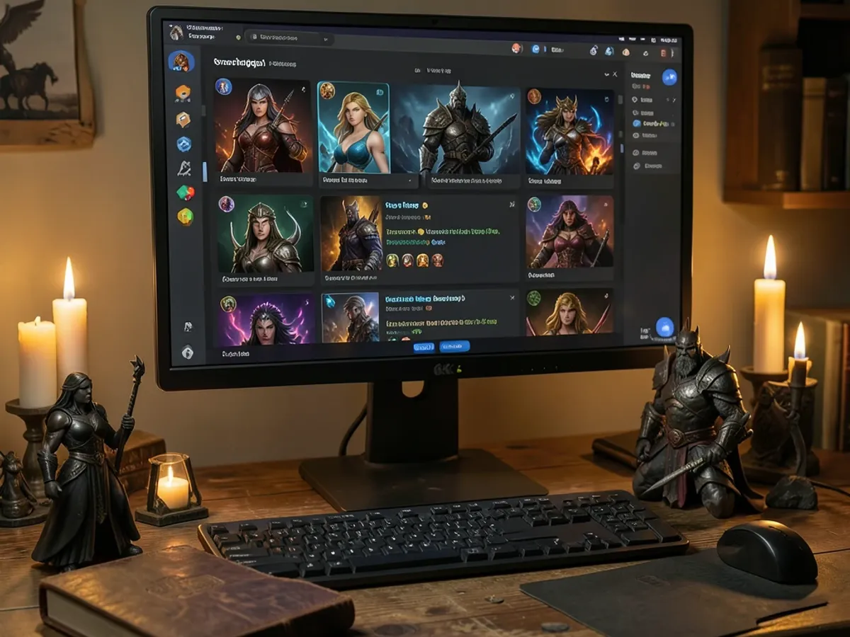 أفاتار شخصية لعب تجسيدي فانتازي مُنشأ لسيرفر Discord