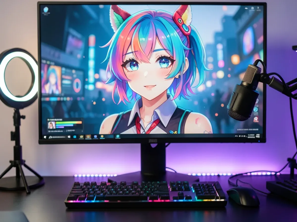 VTuber avatar example with anime-inspired character design