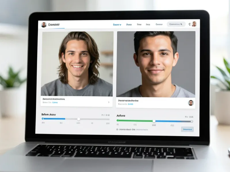 Profesionální portrét vygenerovaný z neformálního selfie zobrazující správné studiové osvětlení a neutrální pozadí vhodný pro použití v bloku podpisu Gmail