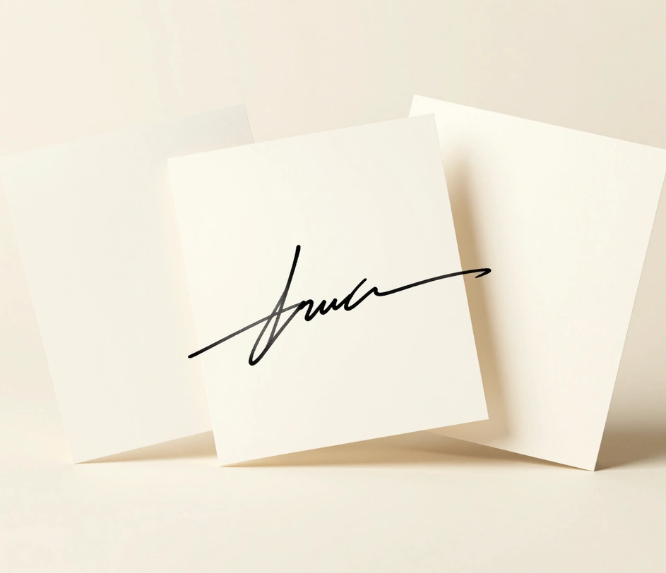 A fully completed polished handwritten signature on white paper, ready for download as a transparent PNG for use in documents