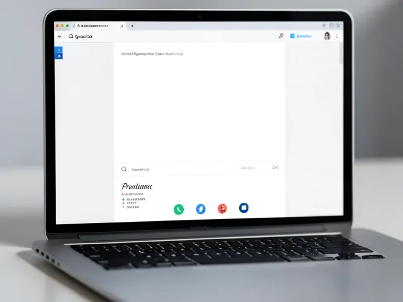Email signature generator producing a formatted signature block with name, job title, phone number, and social media icons in a clean professional layout