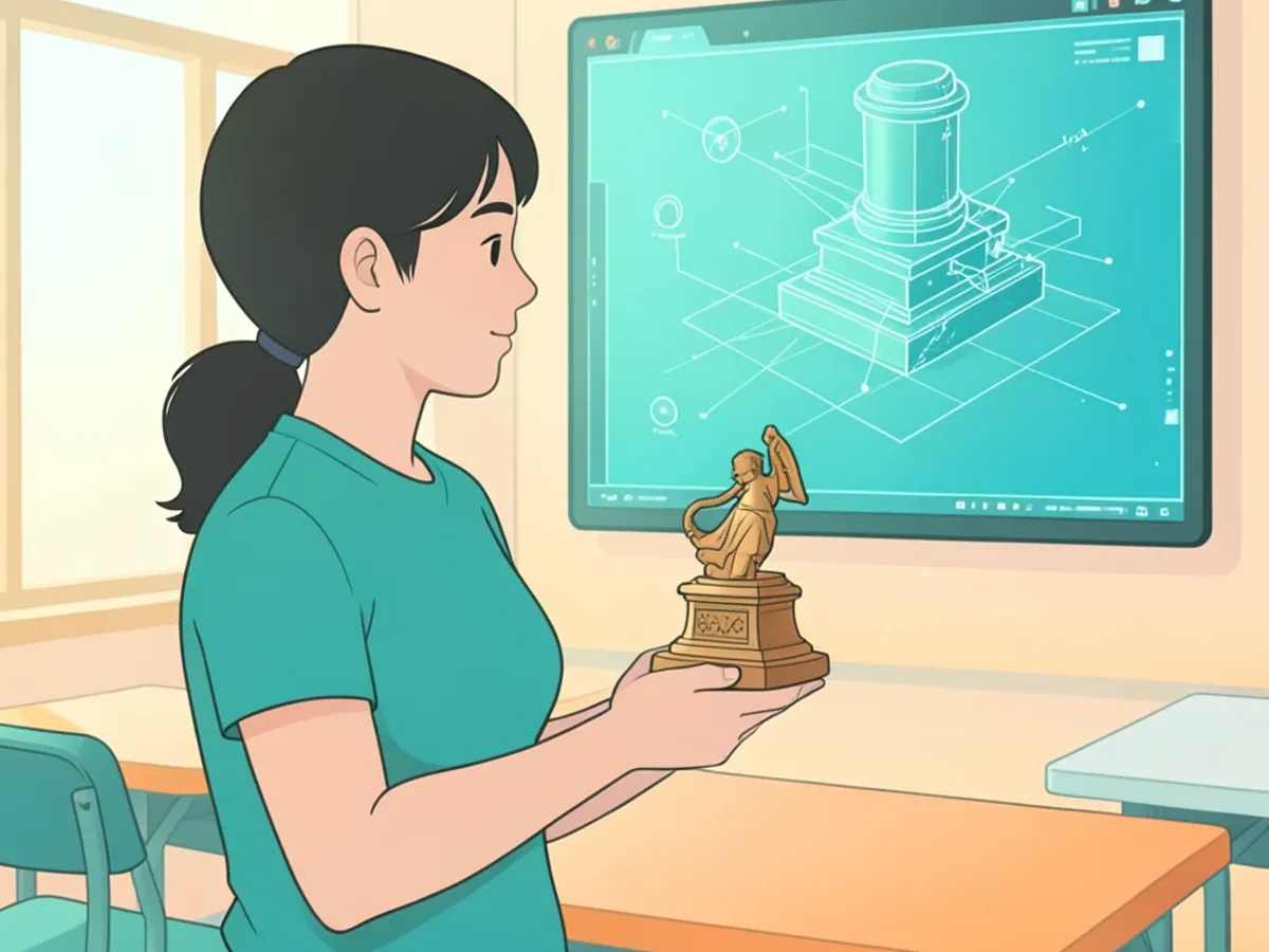 Modelos 3D educacionais criados a partir de fotos