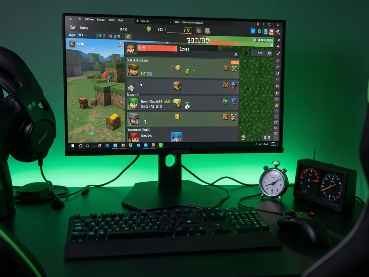 Competitive Minecraft player avatar for leaderboards and tournaments