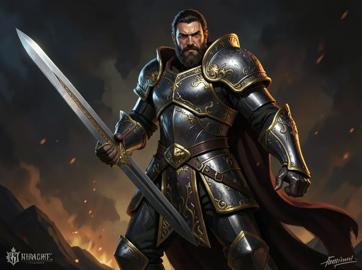 Character Creator tool rendering a fantasy warrior with detailed armor