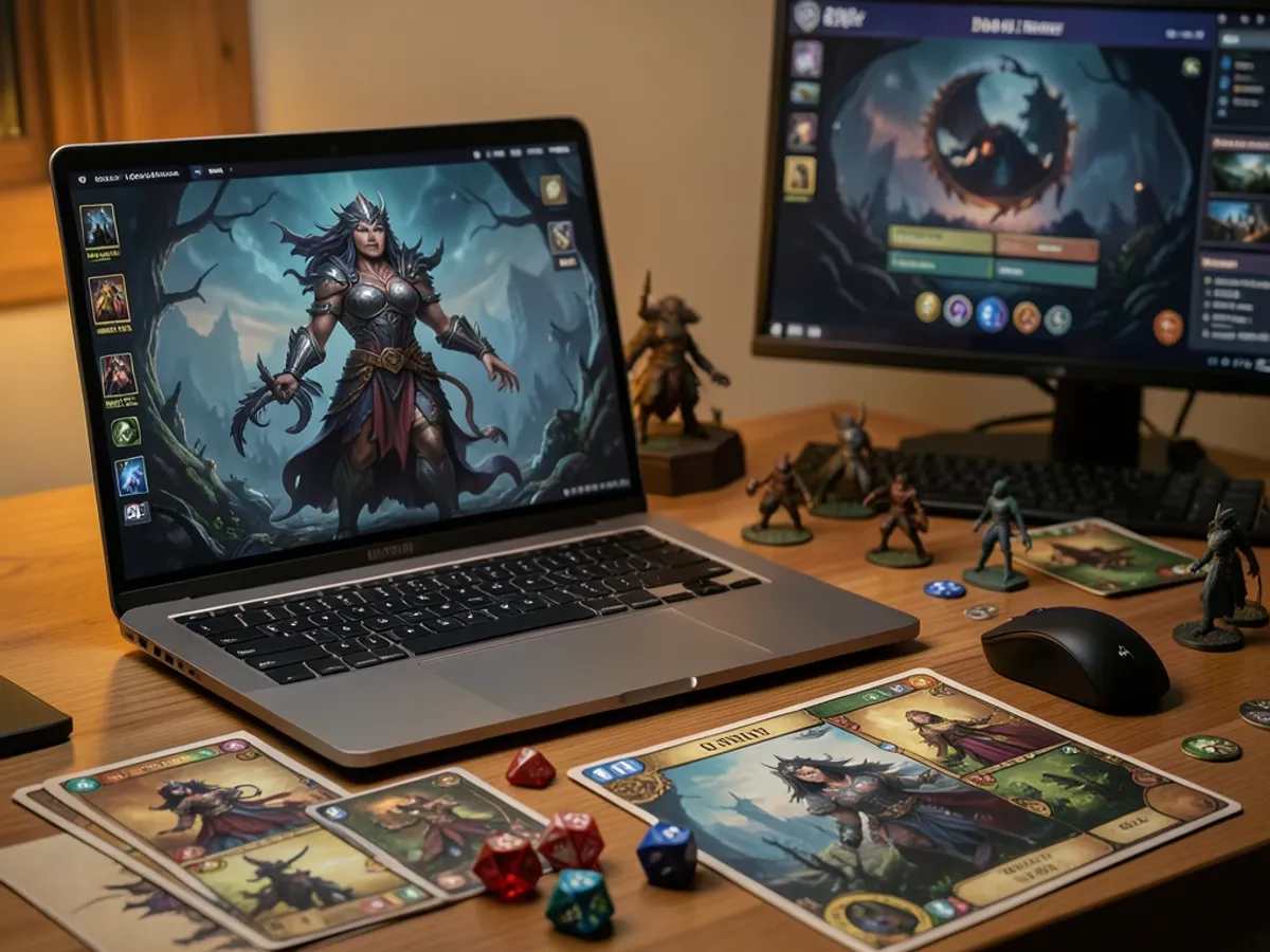 Retrato de personagem RPG de mesa gerado por IA com armadura fantasia e equipamento