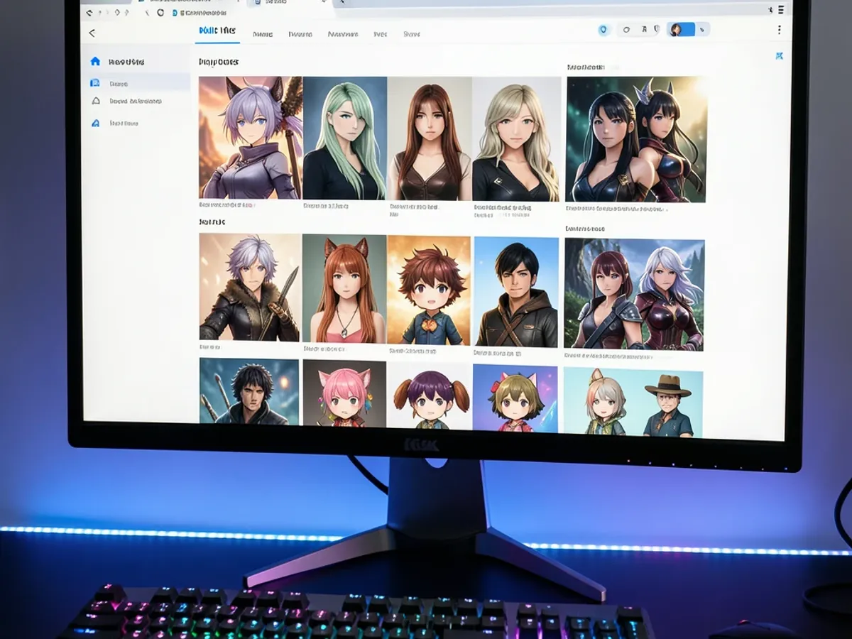 Hub gerador de personagens IA