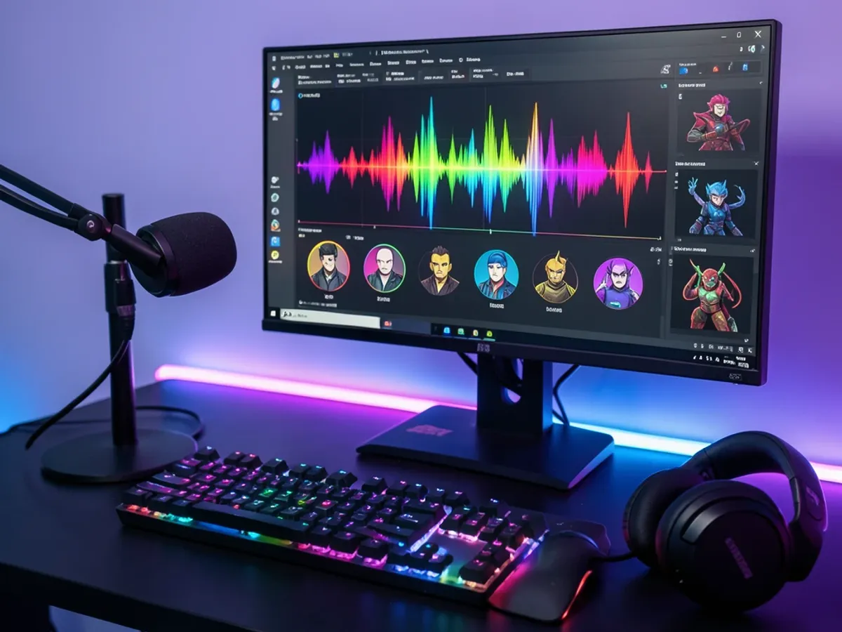 AI Voice Changer tool transforming voice in real time with over thirty effects for gaming, streaming, and Discord calls