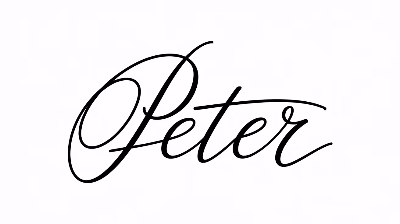 A clean modern cursive signature with straightforward connected strokes and balanced legibility, rendered on pure white paper