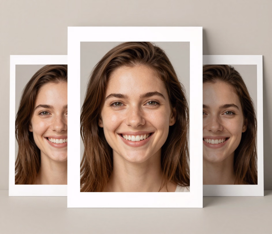 The same portrait with crisp facial contours and distinct tooth definition, illustrating the Pro tier's sharper 2048px preview
