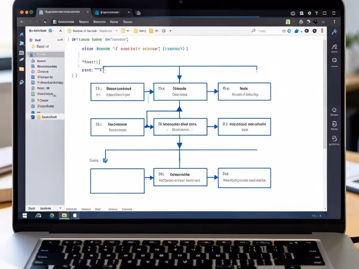 A UML class diagram rendered from pasted source code showing 20-plus class boxes with attribute and operation rows in small legible monospace text