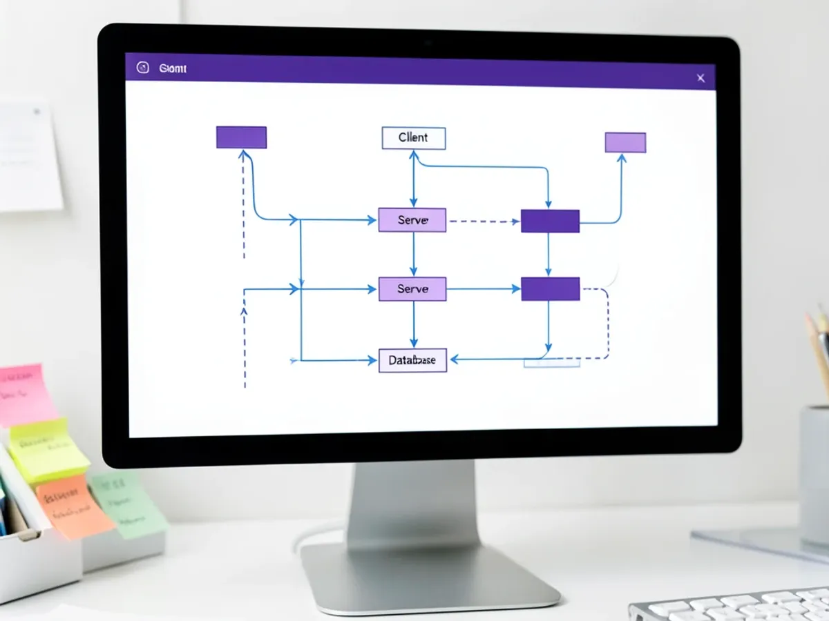 UML sekvenční diagram zobrazující životní linie Klient, Server a Databáze s číslovanými šipkami zpráv, aktivačními pruhy a návratovými zprávami demonstrujícími tok autentizace přihlášení
