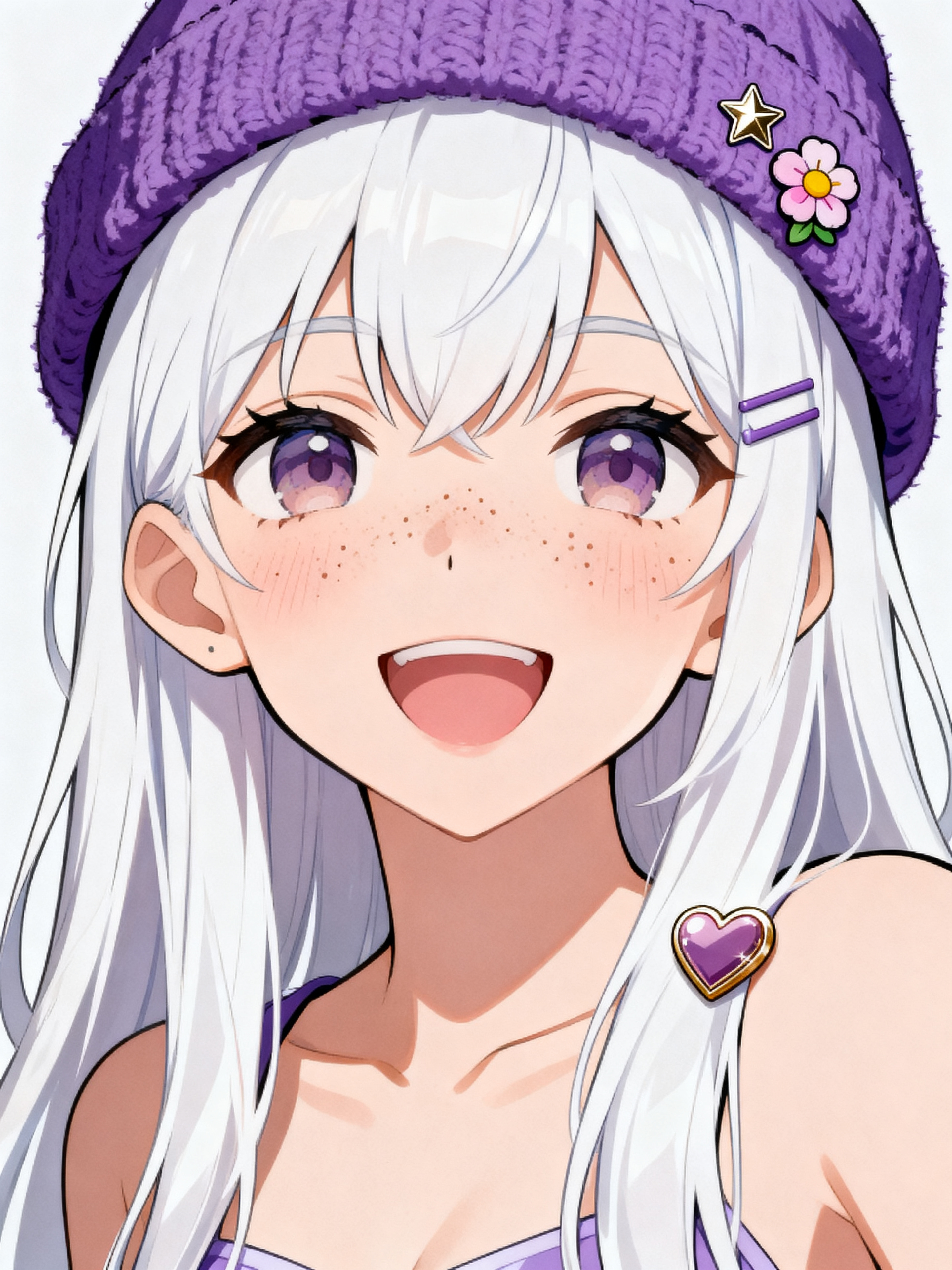 VTuber avatar generated from the same prompt at Pro tier, showing sharper line work and richer facial detail at 4K resolution