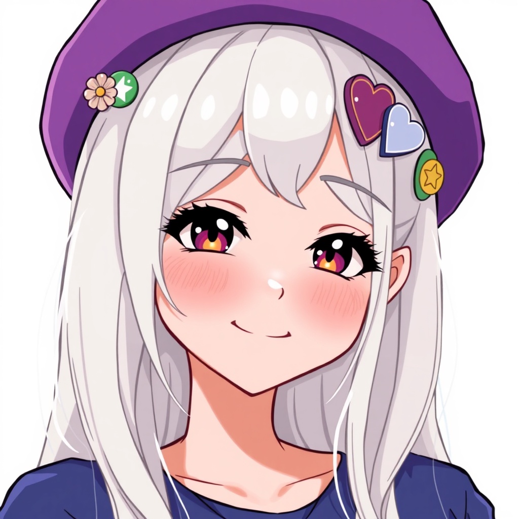 VTuber avatar generated from the same prompt at Standard tier, showing clean composition at 1024×1024 pixels