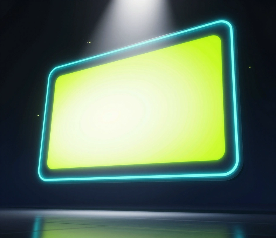 Un banner di canale YouTube finito da 2560 × 1440 con testo audace del nome del canale nell'area sicura centrale, pronto per il caricamento